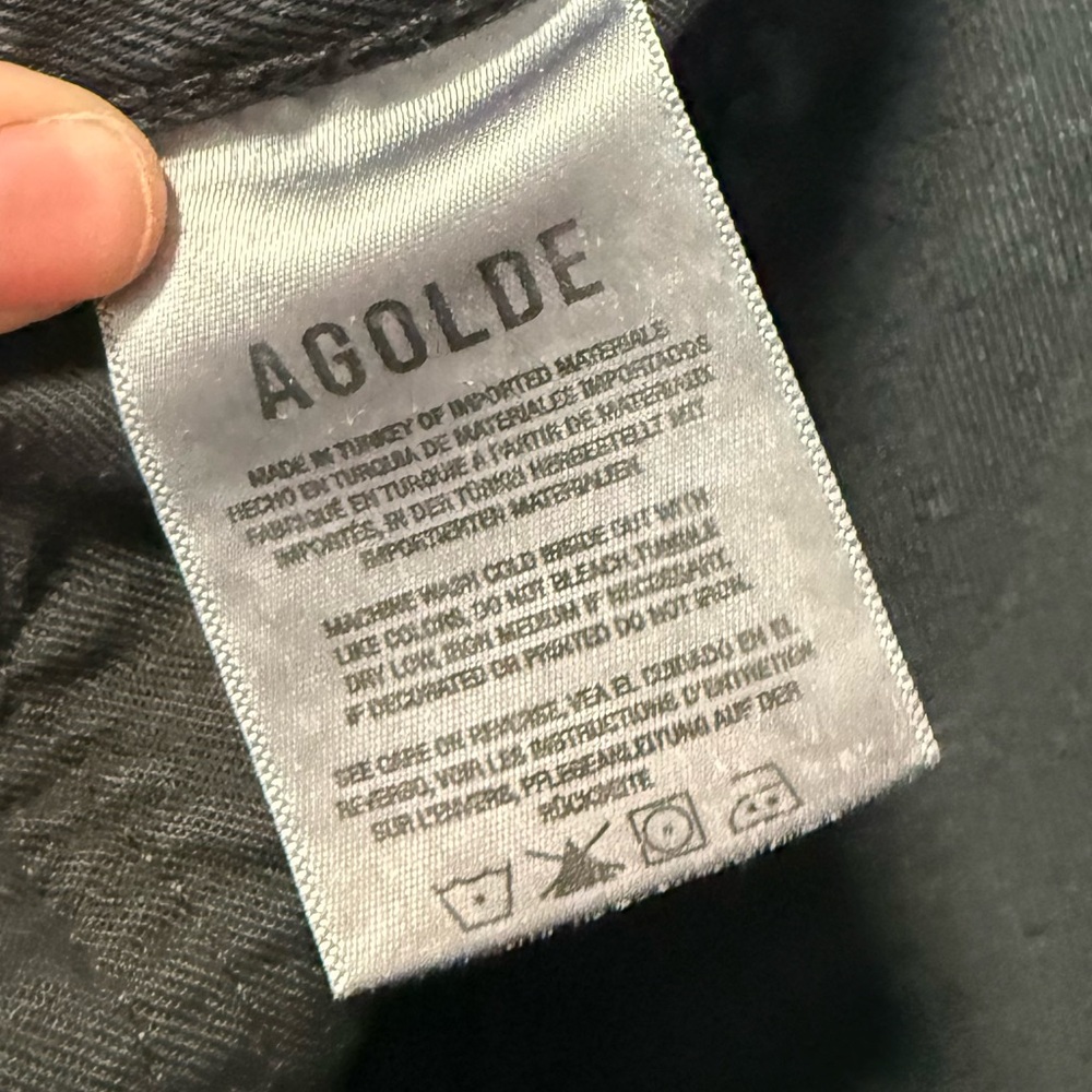 Agolde Women's Black 90s Pinch Jeans Size 27 - Picture 5 of 7